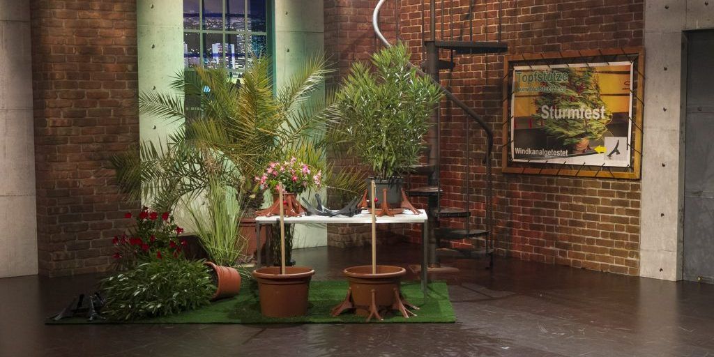 2m2m Topfstütze (c) Gerry Frank Topfstütze im Pitch bei 2min2mio, der Start Up Sendung von Puls4