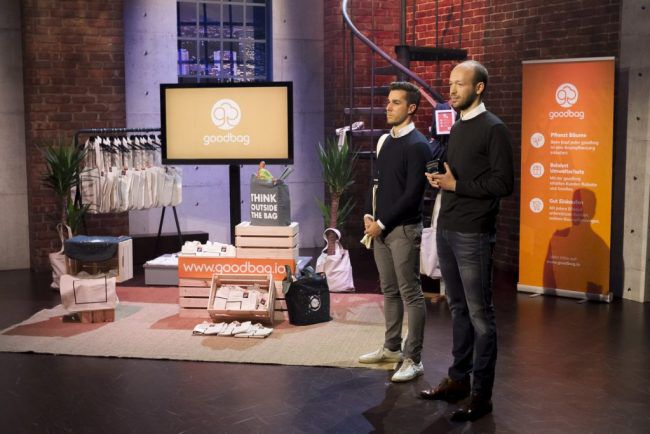 goodbag im Pitch bei 2min2mio, der Start Up Sendung von Puls4