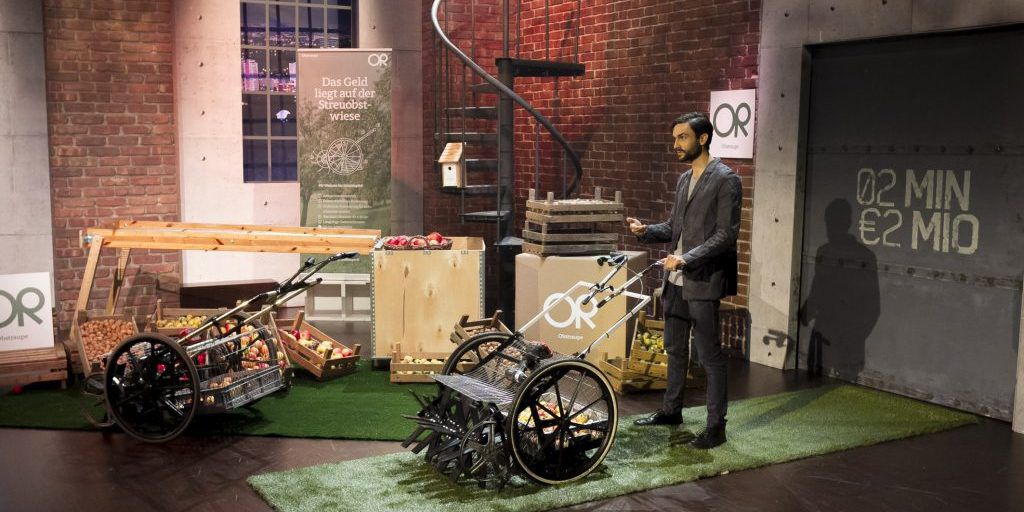 Obstraupe im Pitch bei 2min2mio, der Start Up Sendung von Puls4